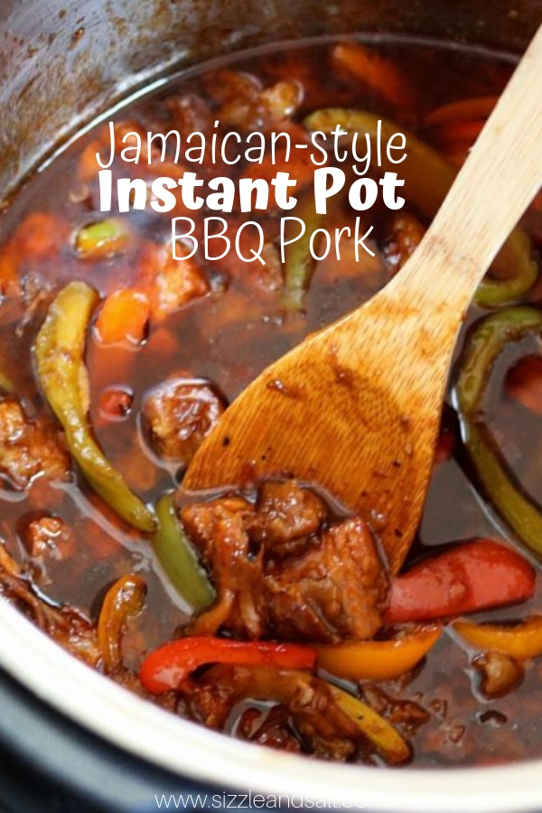 The most flavorful Instant Pot Pork Recipe you will ever make - Jamaican BBQ Pork in the Instant Pot