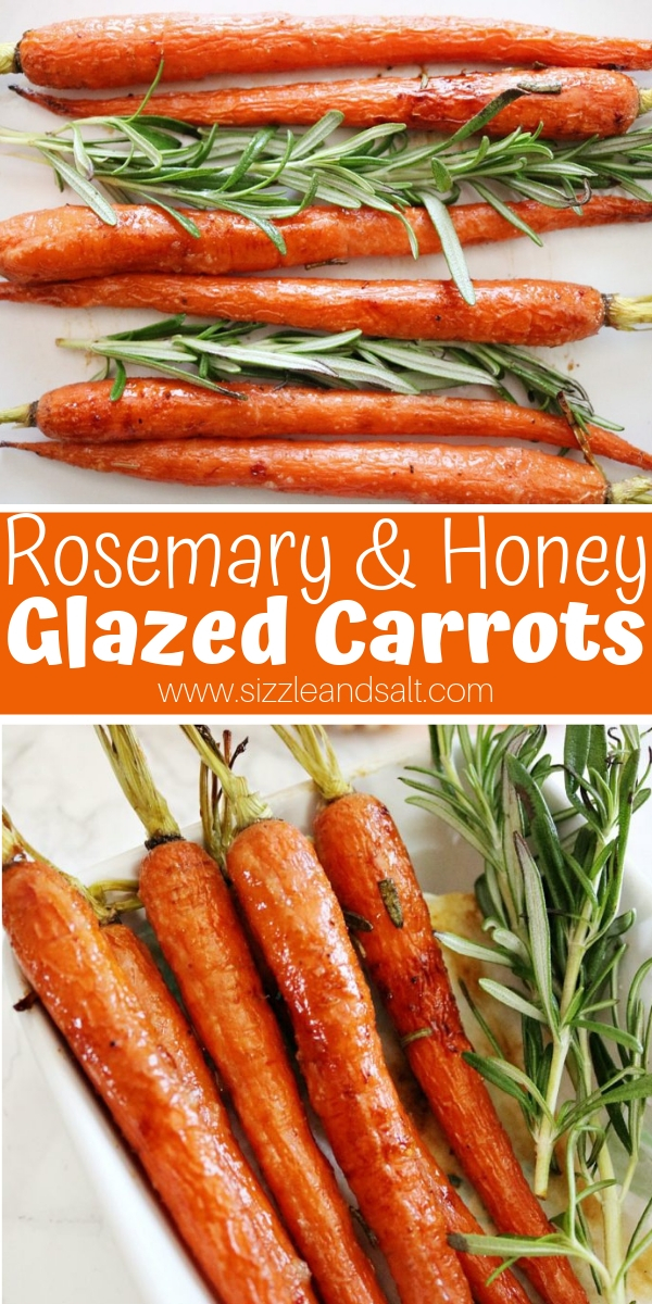 An easy vegetable side dish recipe, these Rosemary and Honey Glazed Carrots are so simple to make - you don't even need to peel them!