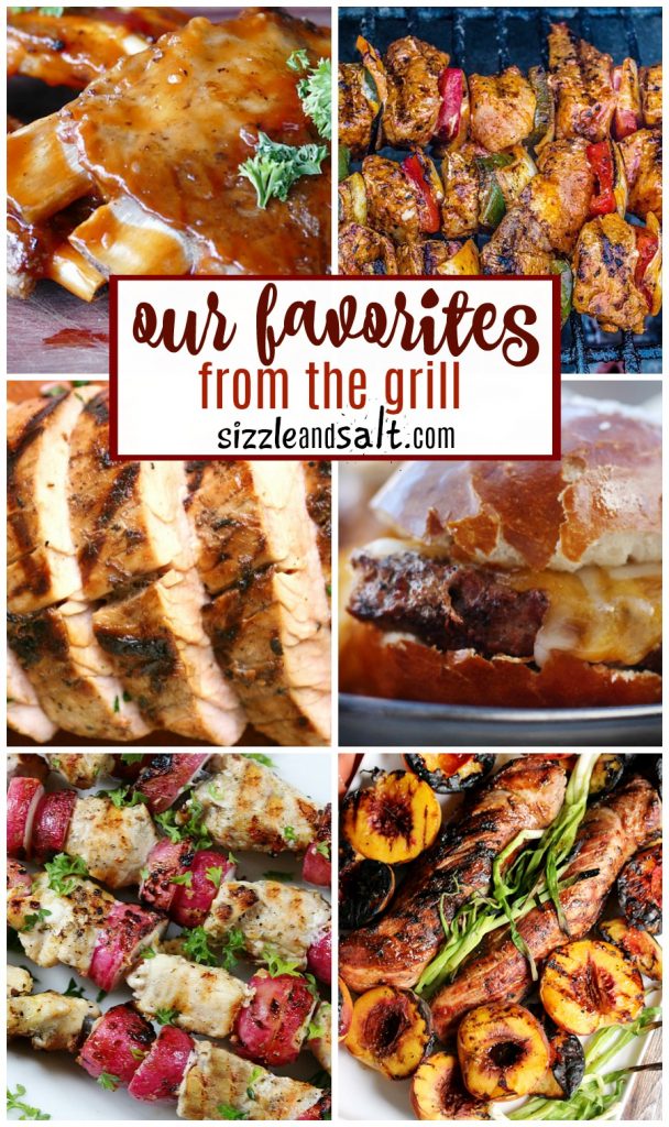 Delicious and crowd pleasing grill recipes - from grilled kebabs to the best homemade burgers, and more