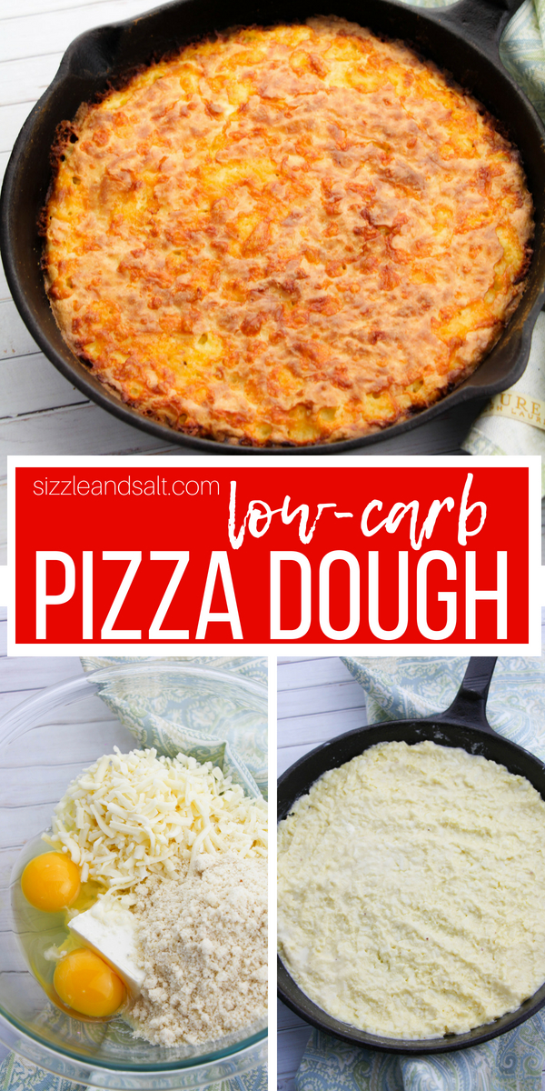 You just need 4 ingredients to make this super simple Low Carb Pizza Dough, perfect if you want keto pizza but don't want to suffer through cauliflower