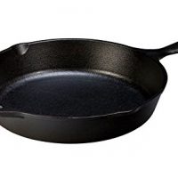 Lodge L8SK3 10.25 inch Cast Iron Skillet, Pre-Seasoned and Ready for Stove Top or Oven Use 10.25" Black